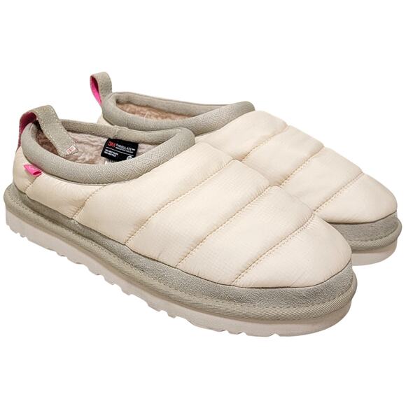 UGG Men Tasman LTA Insulated Outdoor Puffy Clog Slippers Size US 11 White Grey - Picture 1 of 7